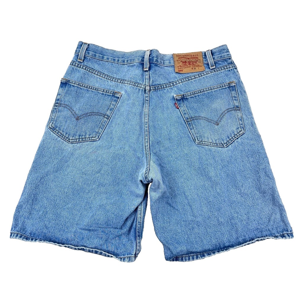 Vintage Levis 550 Shorts Men 36 Relaxed Fit Jorts Baggy 90s‎ Skate Grunge Faded*